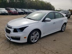 Chevrolet salvage cars for sale: 2015 Chevrolet Cruze LTZ