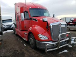 Salvage trucks for sale at Brighton, CO auction: 2019 Kenworth Construction T680