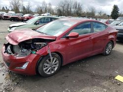 Salvage cars for sale at Portland, OR auction: 2015 Hyundai Elantra SE