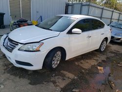 Salvage cars for sale at Austell, GA auction: 2015 Nissan Sentra S