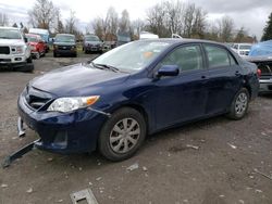 Salvage cars for sale from Copart Portland, OR: 2011 Toyota Corolla Base