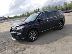 Salvage cars for sale at Lumberton, NC auction: 2019 Honda Pilot Elite