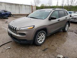 Jeep Cherokee Sport salvage cars for sale: 2017 Jeep Cherokee Sport