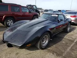 Salvage cars for sale from Copart Moraine, OH: 1978 Chevrolet Corvette