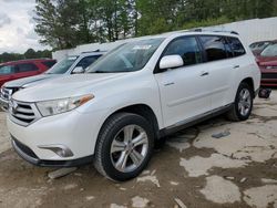 Salvage cars for sale at Fairburn, GA auction: 2013 Toyota Highlander Limited