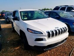 Salvage cars for sale at Bridgeton, MO auction: 2016 Jeep Cherokee Sport