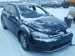 Salvage cars for sale at Nisku, AB auction: 2017 Volkswagen Golf S