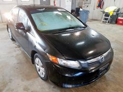 Honda salvage cars for sale: 2012 Honda Civic LX