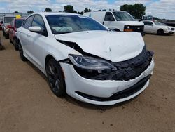 Salvage cars for sale at Portland, MI auction: 2015 Chrysler 200 S