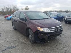 Salvage cars for sale at Cahokia Heights, IL auction: 2013 Honda Odyssey EXL