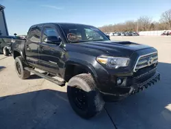 Salvage trucks for sale at Sikeston, MO auction: 2016 Toyota Tacoma Double Cab