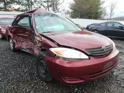 Toyota salvage cars for sale: 2002 Toyota Camry LE