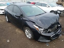 Salvage cars for sale at Dyer, IN auction: 2019 Chevrolet Cruze LS