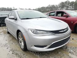 Salvage cars for sale at Loganville, GA auction: 2015 Chrysler 200 Limited