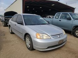 Vehiculos salvage en venta de Copart Houston, TX: 2001 Honda Civic DX