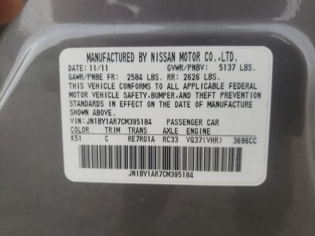 2012 Infiniti M37 X