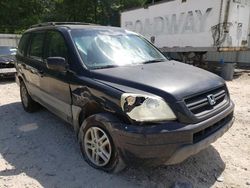 Salvage cars for sale from Copart Midway, FL: 2004 Honda Pilot LX