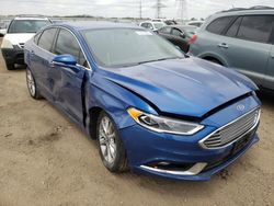 Salvage cars for sale at Dyer, IN auction: 2017 Ford Fusion SE