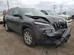 Salvage cars for sale at Dyer, IN auction: 2017 Jeep Cherokee Latitude