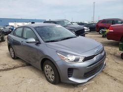 Salvage cars for sale at Woodhaven, MI auction: 2020 KIA Rio LX