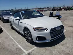 Salvage cars for sale at Rancho Cucamonga, CA auction: 2018 Audi A5 Premium Plus