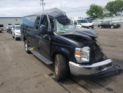 Salvage trucks for sale at Brookhaven, NY auction: 2012 Ford Econoline E350 Super Duty Wagon