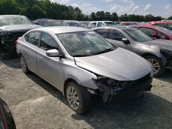 Nissan salvage cars for sale: 2018 Nissan Sentra S