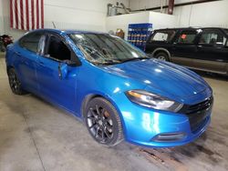 Salvage cars for sale from Copart Lufkin, TX: 2016 Dodge Dart SE