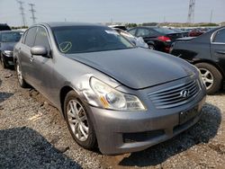 Salvage cars for sale from Copart Dyer, IN: 2007 Infiniti G35