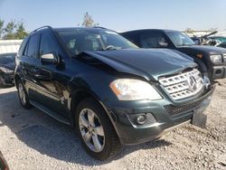 Salvage cars for sale from Copart Walton, KY: 2009 Mercedes-Benz ML 350
