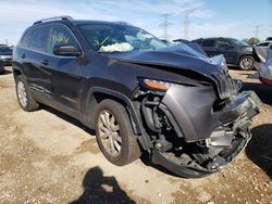 Salvage cars for sale at Dyer, IN auction: 2015 Jeep Cherokee Limited
