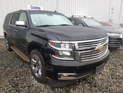 Salvage cars for sale at Windsor, NJ auction: 2015 Chevrolet Suburban K1500 LTZ