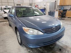 Salvage cars for sale from Copart Columbia, MO: 2002 Toyota Camry LE