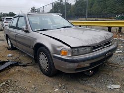 Salvage cars for sale at Waldorf, MD auction: 1991 Honda Accord LX