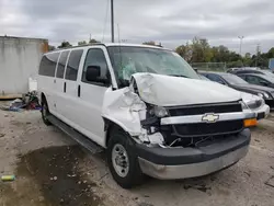 Salvage trucks for sale at Bridgeton, MO auction: 2013 Chevrolet Express G3500 LT