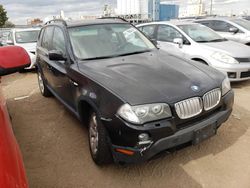 Salvage cars for sale from Copart Dyer, IN: 2008 BMW X3 3.0SI