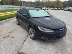 Salvage cars for sale from Copart Sikeston, MO: 2015 Chrysler 200 S