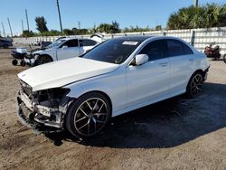 Salvage cars for sale at Miami, FL auction: 2015 Mercedes-Benz C 300 4matic