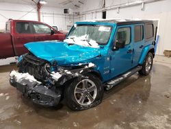 Salvage cars for sale at Center Rutland, VT auction: 2020 Jeep Wrangler Unlimited Sahara