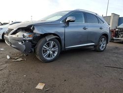 Salvage cars for sale from Copart Woodhaven, MI: 2015 Lexus RX 350 Base