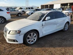 Salvage cars for sale from Copart Phoenix, AZ: 2011 Audi A4 Premium