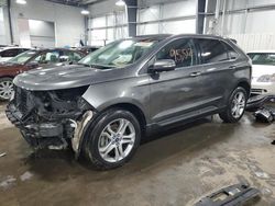 Salvage cars for sale at Ham Lake, MN auction: 2017 Ford Edge Titanium