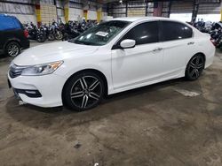 Salvage cars for sale at Woodburn, OR auction: 2016 Honda Accord Sport