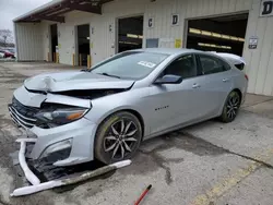 Salvage cars for sale at Dyer, IN auction: 2020 Chevrolet Malibu RS