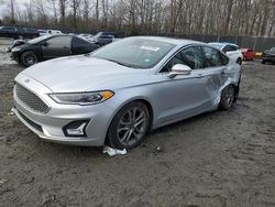 Salvage cars for sale at Waldorf, MD auction: 2019 Ford Fusion Titanium