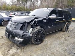 Salvage cars for sale from Copart Finksburg, MD: 2012 Cadillac Escalade ESV Premium