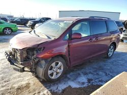 Salvage cars for sale from Copart Rocky View County, AB: 2012 Toyota Sienna LE