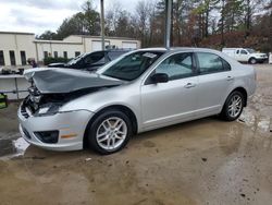Salvage cars for sale from Copart Hueytown, AL: 2012 Ford Fusion S