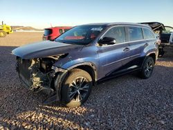 Salvage vehicles for parts for sale at auction: 2016 Toyota Highlander XLE