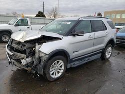 Salvage cars for sale from Copart Littleton, CO: 2016 Ford Explorer XLT